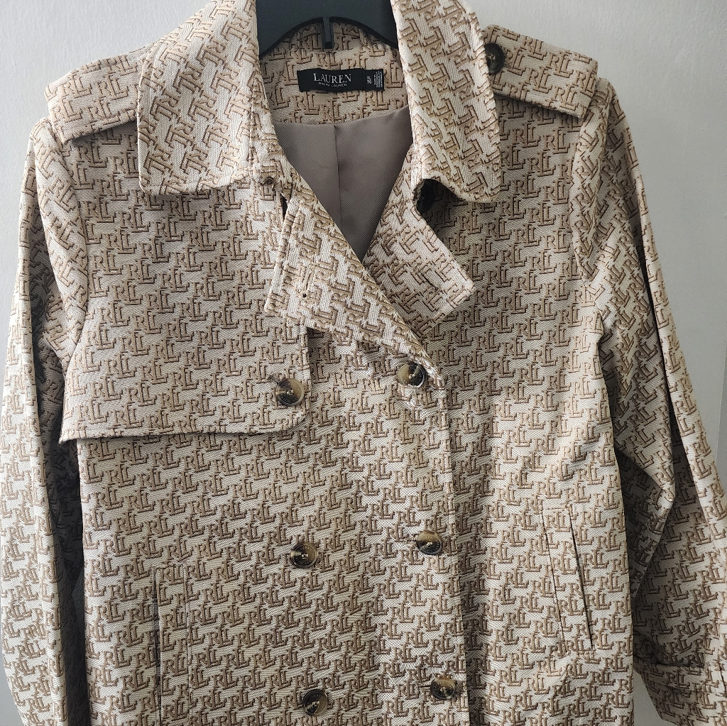 Nwt Lauren Ralph Lauren Jacket Size Xlarge Lined Two Front Pockets